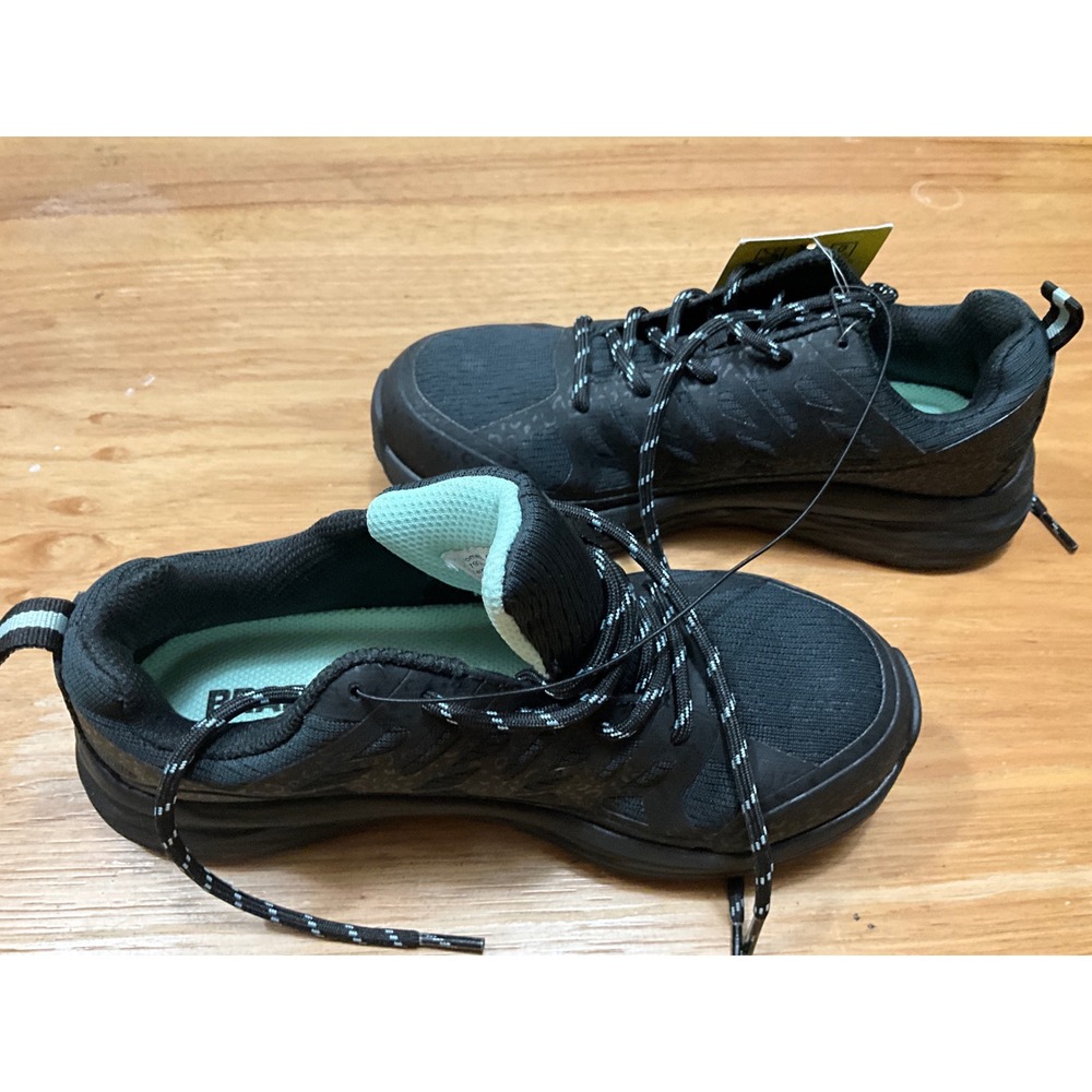 Brazos Womens 6.5B Black Safety Toe Slip Resistant Work Shoes 179340 ASTM F2413